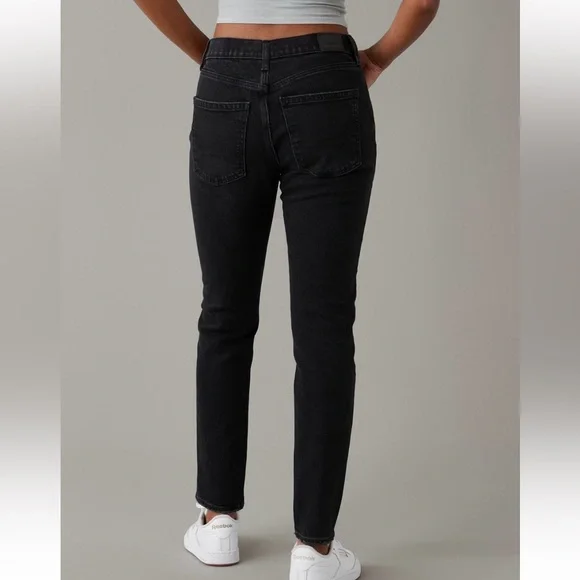 American Eagle Black Wash Stretch Skinny Jeans Women’s Size 10 Extra Long - Picture 2 of 12